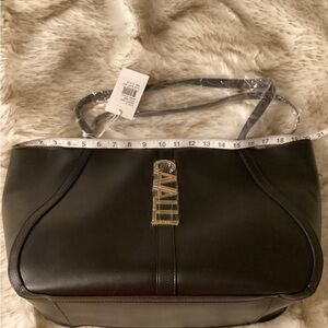 Cavalli Class Black Shoulder Bag